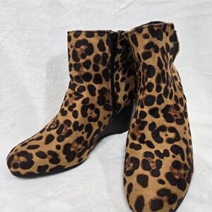Leopard Print Ankle Booties